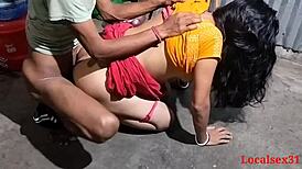 Local Indian Girlfriend's Wild House Cleaning Sex Orgasm Blast