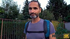 Hunt4k guy takes cash to watch stranger drill his tattooed gf 😈🔥