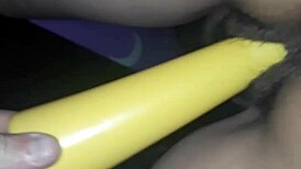 wife squirting hard riding that massive dildo toy