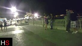 Beautiful Brunette Teen Fucked Outdoors Crazy Cum Swallow?