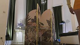 i try on sexy lingerie and miniskirts with this cute brunette backstage babe