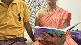 Madam fucks teacher in hardcore pussy pounding with creampie finish