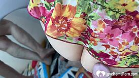 hey saggy titted old chick in stockings sucks my cock hard then i face fuck her in the hotel room