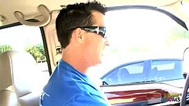 Big titted blondie deepthroats rides licks cum facial bliss