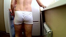 Mother-in-law bent over invites unexpected anal adventure