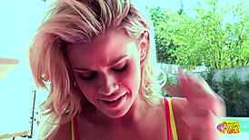 two tattooed blondes and brunette wake up horny fingering pussies and licking nipples