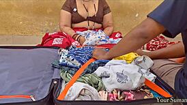 pov horny chubby stepmom begs for creampie on trip ripping clothes doggystyle