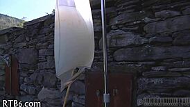 cutie bends over for brutal caning welts on her ass cheeks