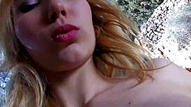 skinny latina milf fucked rough outdoors quickie orgasm!