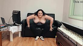 Ever wonder how Charlotte Rose stuffs her huge plump shaved pussy lips with a fat dildo on webcam while fingering deep?