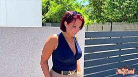 vanessa's huge tits tease in rouen slut play