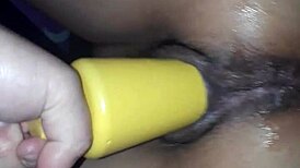 wife squirting hard riding that massive dildo toy