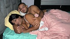 stepbrother fucks stepsis thinking she's wife creampies her