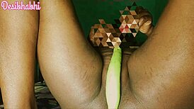 village bhabhi pleasures herself with brinjal