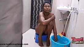 that tamil girl's first shower masturbation leads to wild fingering orgasm