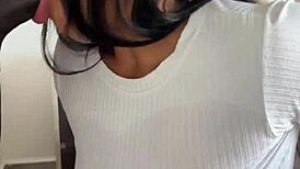 Amateur Couple Devours Huge Meat Dildo in Rough POV Deepthroat Ball Licking. Nysdel Action