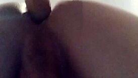 Realistic toy tempts tight spot while hunting for perfect papi