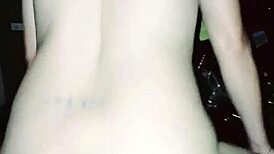 her neighbor preps her with sensual squats then pumps hot creampies inside