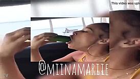 Instagram Miinamariie Gags Deep On Cucumber Public Outdoor Challenge