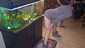 Friends Wife Doggystyle Fucks Dildo Creampie Cum Vaginal Small Tits