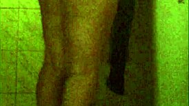 oh man spying this ebony's perfect huge ass in shower hidden cam