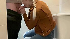 bf takes me dining then pounds my ass in restaurant toilet 😈🍑🚽💦