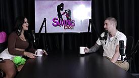 Actor Struggles But Gangbang Reverse Thrills Brazilian Swingers in Lingerie BDSM