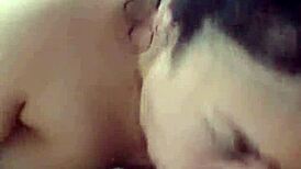 This rola-addicted ninfeta sucked my cock and swallowed for her corninho