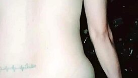 her neighbor preps her with sensual squats then pumps hot creampies inside