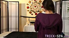 adorable petite teen masseuse domina milks out hot cumshot