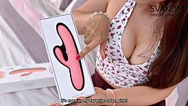 my new toy has me dripping wet shaking through hottest orgasm ever