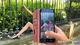 Macarena Lewis Barcelona Park Fuck