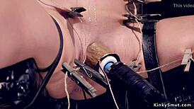 Busty Waxed Milf Shudders in Vibrator Ecstasy Overwhelm