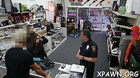 Sex-craving darling sneaks rough pounding frenzy right in the shop