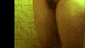 oh man spying this ebony's perfect huge ass in shower hidden cam