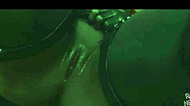 Harley Fingers Pussy During Deepthroat Blowjob Cumshot