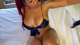 muscular black bodybuilder rips lingerie bareback fucks petite latina pov