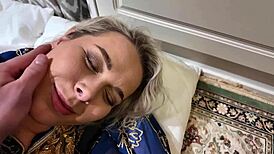 amateur blonde stepmom's big tits and ass pounded doggystyle by stepson