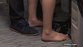 kinky latina shoplifter thief sneaks a ride on guard's throbbing cock hidden cam