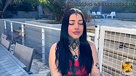 laeticia’s big tits and small waist make her slutty milf.