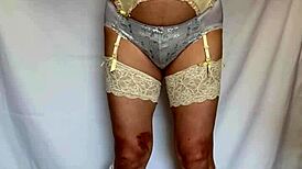 Japanese schoolgirl uniform with sexy lingerie anal buttplug pierced nipples panty sniffing