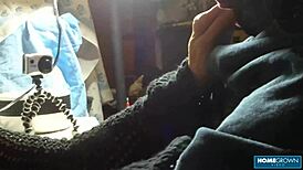 busty blonde granny deepthroats small cock craving hot cum load