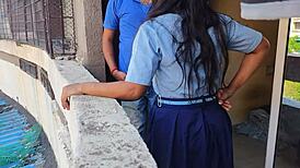 desi teen ashu sneaks hardcore pounding from stepbro while stepdad's away