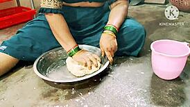 desi indian mom takes hardcore pounding right in kitchen shadows?