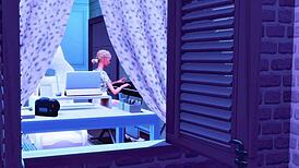 sneaky stepdad seduces curvy stepdaughter in hentai game sims