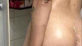 Pov Stepsis Caught Showering Masturbates Just for You