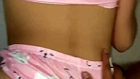 Sad Pajama-Clad 18yo Stepsis with Big Ass Gets Fucked Hard in Homemade Vid