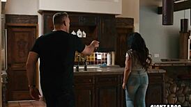 Beautiful Big Tits Milf Sarah Arabic Fucked Hard by Student Stepfather's Monster Cock