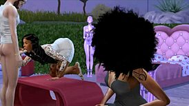 summer walker flaunts big black ass in outdoor public interracial display