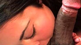 basement slut chokes on monster bbc blowjob!!